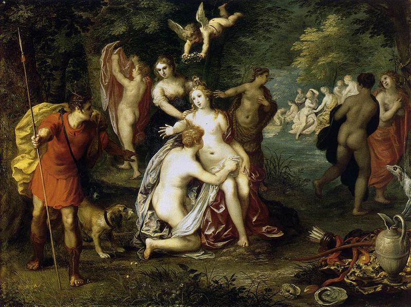 Hendrick van balen Diana Turns Actaeon into a Stag oil painting picture